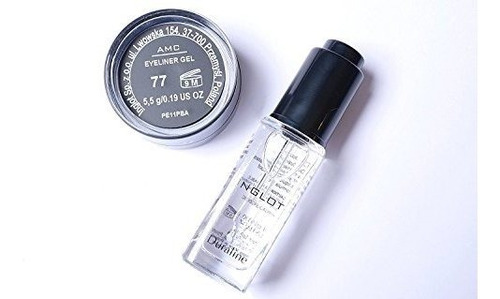 Inglot Duraline Y Amc Gel Eyeliner 77 Negro Mate Duo / Paque