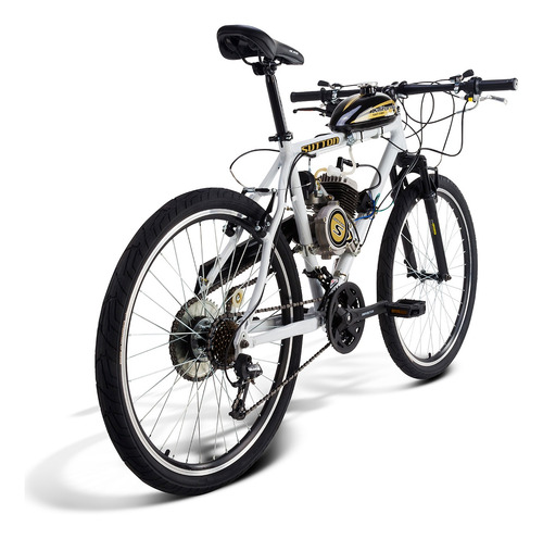 Imagem 3 de 3 de Bicicleta Motorizada Mtb Sport 2t Kit Motor 80cc Aro 26