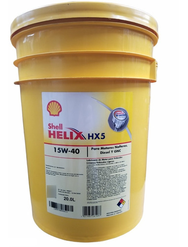 Lubricante Shell Helix Hx5 15w40 X 20 Litros