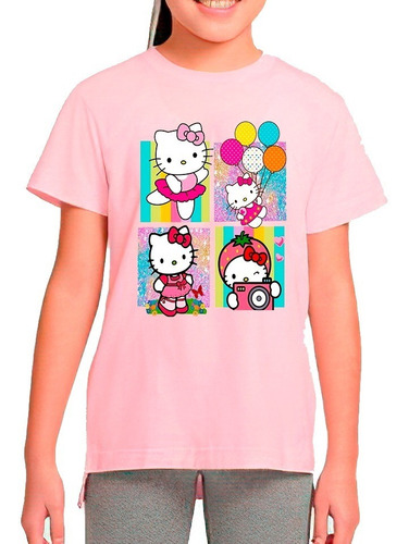 Polera Estampada 100% Algodón Niña Hello Kitty Exclusividad