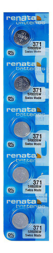 Renata 371 - Bateria Para Reloj Sr920sw - Tira De 5 Bateri