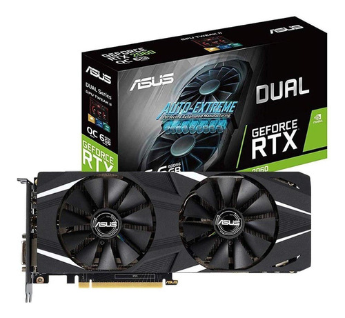 Placa de vídeo Nvidia Asus  Dual GeForce RTX 20 Series RTX 2060 DUAL-RTX2060-O6G OC Edition 6GB