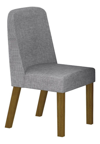 Conjunto Mesa Isis 200cm Tampo Orgânico Com Vidro Com 6 Wt