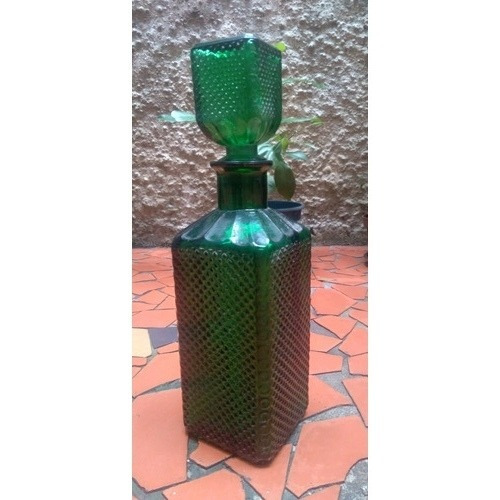 Garrafa Antiga Verde Bico De Jaca - Uísque Licor Decoração 