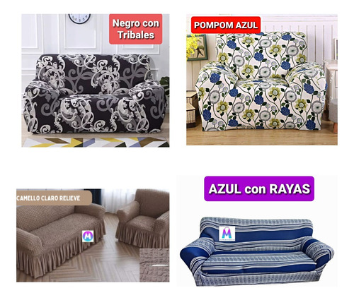 Set Forro Spandex Para Muebles(1-2-3 Piezas)