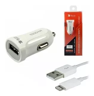 Cargador Auto Plug In Lightning 1a Iko Para iPhone