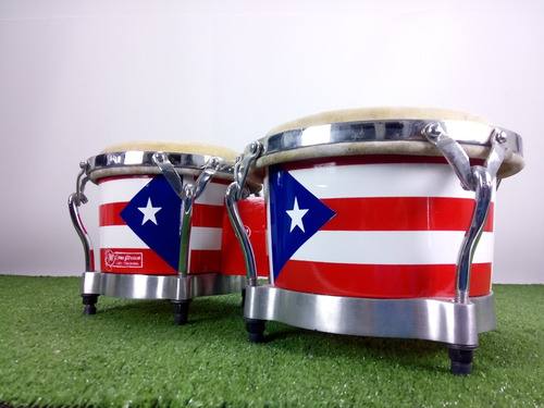 Bongo Profesional Cuero Puerto Rico / Estuche Llave Incluido