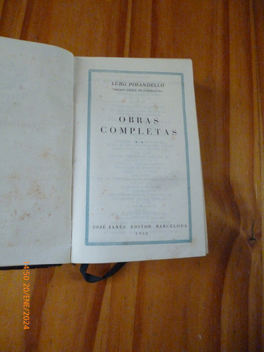 Obras Completas (tomo 2), Luigi Pirandello