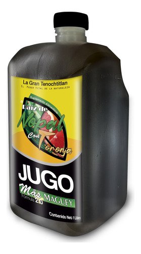 Jugo De Maguey C/ Raíz De Nopal Y Toronja 1 Litro 