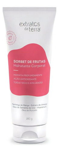 Hidratante Corporal Creme Vegano Sorbet De Frutas Extratos