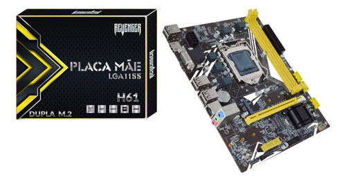 Placa Mãe Intel I3 I5 I I7 Ddr3 Duplo M2 Lga 1155 Kp-h61 Pro
