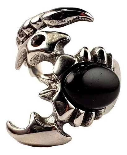 Anillo Escorpion Negro Acero Inoxidable