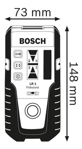 Receptor De Láser Bosch Lr1 Alcance 0-200mt P/nivel Rotativ