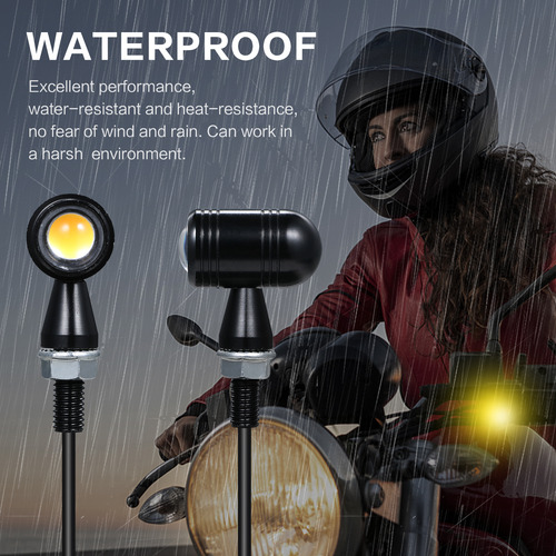 Luz De Direção De Motocicleta Motorcycle Blinker Vintage Min