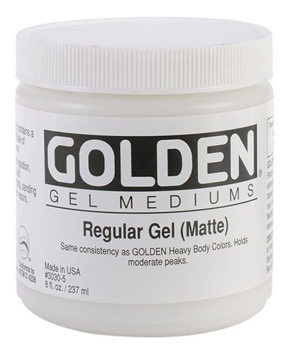 Golden Regular Matte Gel Medio-8 Onzas