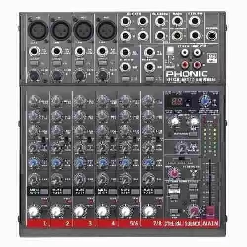 Phonic Helixboard 12u Mixer Multitrack 10ch Usb Firewire