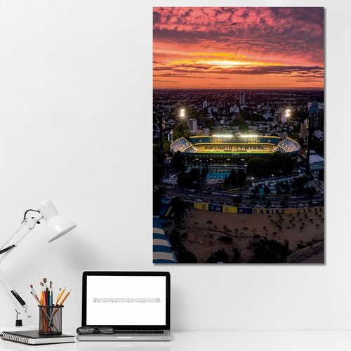 Cuadro Futbol Drone Rosario Central Atardecer (80x50 Cm)