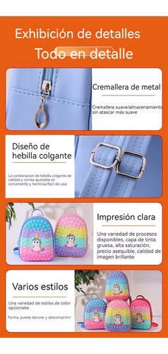 Mochila Escolar Grande Con Cremallera De Silicona Para Niños