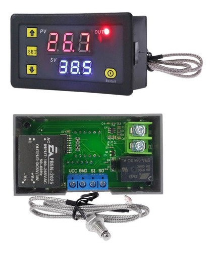Control De Temperatura Termostato Tipo K M5 110-220v 500ºc