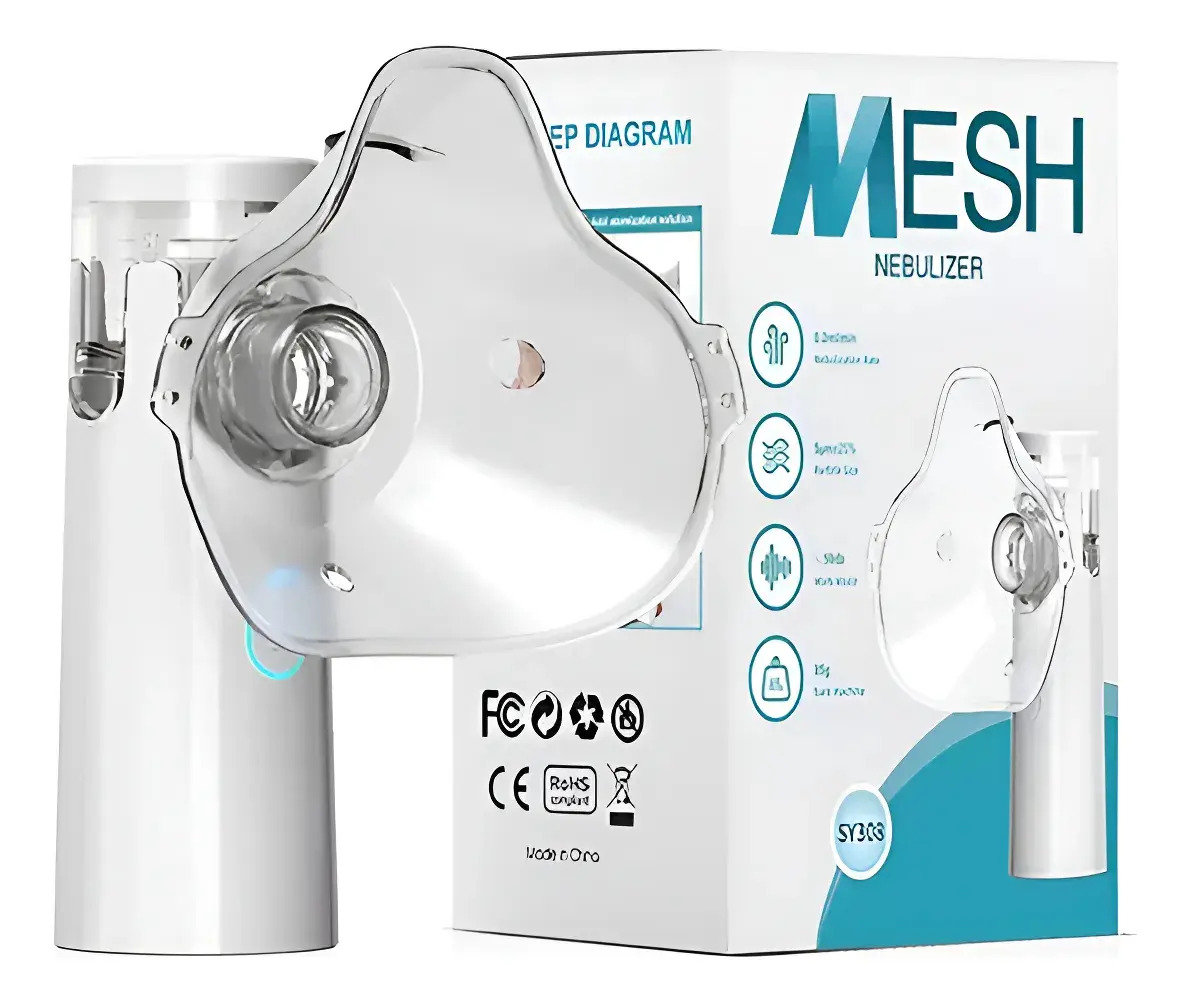 Inalador Nebulizador Mesh Portátil Sem Fio Original Branco
