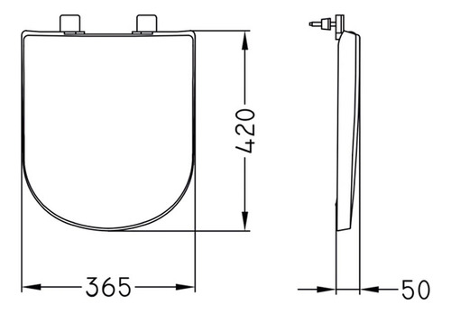 Imagen 3 de 10 de Tapa De Inodoro Polipropileno Blanco Bari Tkwp-b Baño