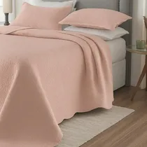 Comprar Colcha Cobre Leito Casal Roupa De Cama Bordado Dupla Face Mr