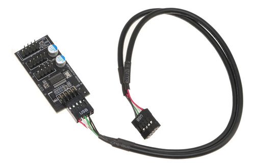 Placa Base Usb 2.0 De 9 Pines, Conector De Concentrador De