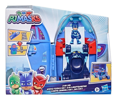 Figuara De Acción Pj Masks - Playset Cuartel General 2 En 1