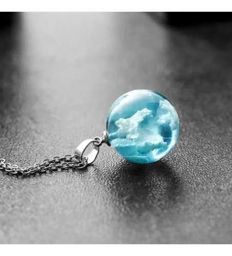 Imagen 3 de 10 de Colgante Te Cielo Collar Mujer Hombre Cadena Con Dije Acero