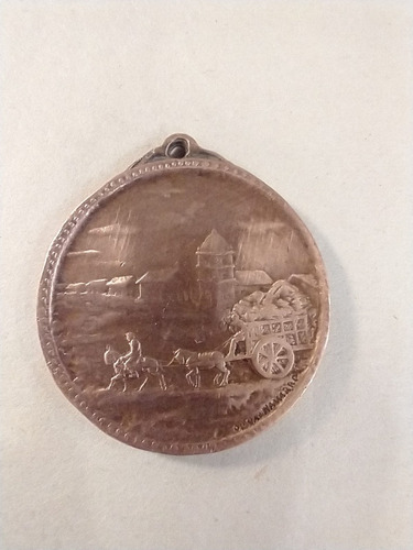 Antigua Medalla Monumento A Estomba Bahía Blanca De 1928