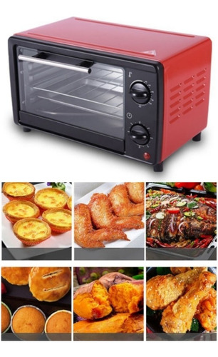 Horno De Mesa Electrico 13l Acero Inoxidable Temporizador