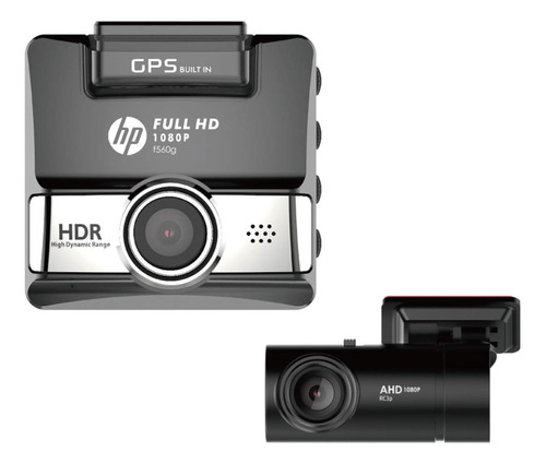 Hp F560g Full Hd 1080p Dual Dash Cam, 1080p Dash Cam Delante