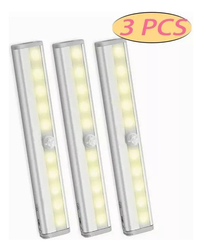 Sensor De Luz Nocturna Led Automático De 3 Piezas