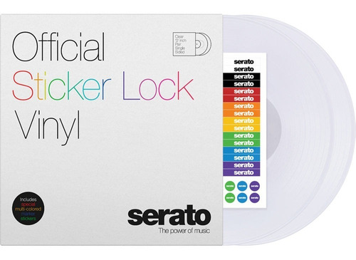Fechadura adesiva colorida de vinil Serato Performance Vinyl Control de 12" (par)