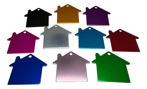 20 Placas Para  Identificación De Aluminio Anodizado Casa