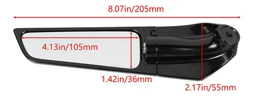 Espejos Retrovisores E-speedmtc Para Yamaha R6