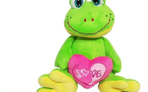 Peluche Rana Con Corazon 40cm