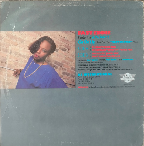 Vinyl Lp Acetato Fast Eddie Ft Sundance Git On Up (Reacondicionado)