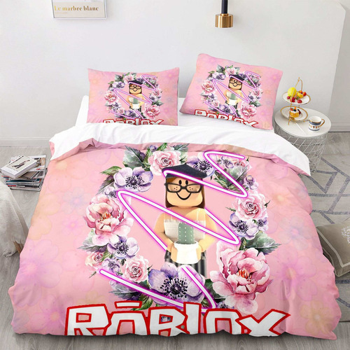 Funda De Edredón Roblox, Juego De Cama For Niñas, Doble