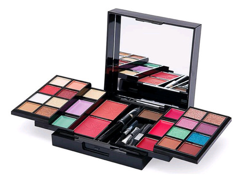 Kit De Maquillaje Para Mujer, Sombras + Rubor + Brochas