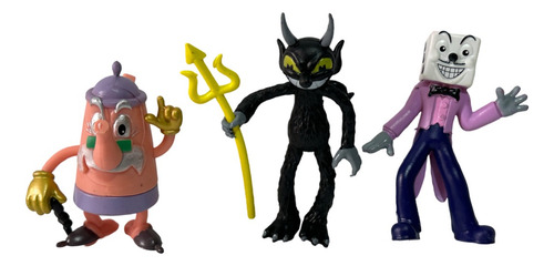 Set 6 Figuras De Acción Cuphead 9-11 Cm Pvc