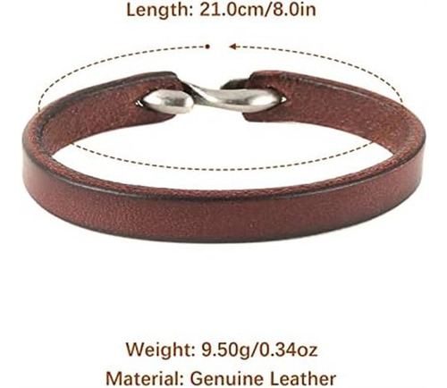 Pulsera De Cuero Hzman Hecha A Mano, Estilo Steampunk Switch