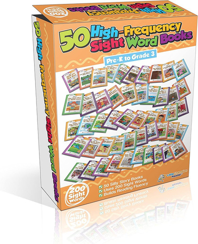 Sight Word Books 50 Learn To Read Juego De Libros Para ...