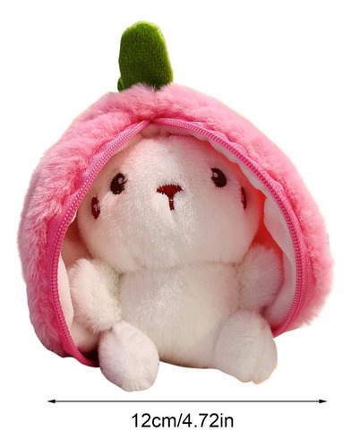A Plush Bunny Doll Bunny Relleno Reversible Lindo Modelo De