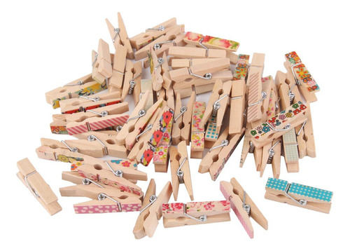 4 Set De 150 Pinzas De Madera Para Manualidades 4 Piezas