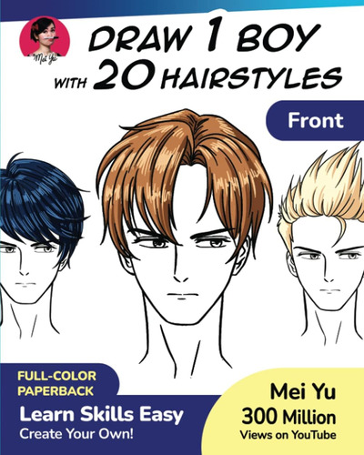 Libro: Draw 1 Boy With 20 Hairstyles: Learn How To Draw Hair