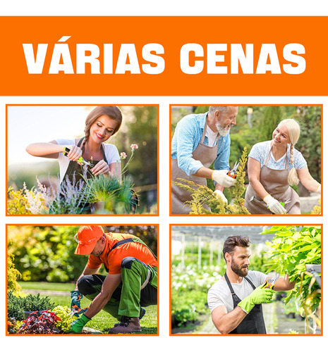 Kit 3 Tesoura De Poda Jardinagem Com Bolsa De Armazenamento, Tesoura Jardinagem Profissional Com Trava E Mola Cabo Revestido De Borracha, Alicate De Poda Para Poda De Diferentes Materiais
