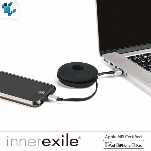 Cable Lightning 1m. Innerexile Apple Certified. Envío. 1 Año