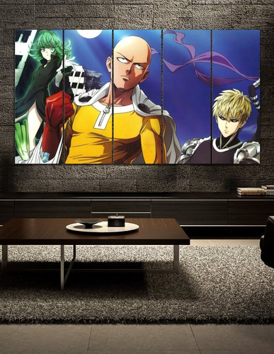 Cuadro Poliptico One Punch Man Team Canvas Art