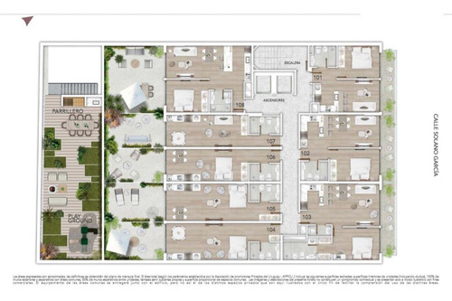 Imagen 12 de 26 de Apartamento Monoambiente, Patio Exclusivo, Amenities.
